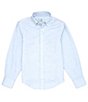 Color:Blue - Image 1 - Big Boys 8-20 Long Sleeve Stretch Oxford Dress Shirt