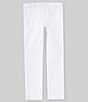 Color:White - Image 1 - Big Boys 8-20 Synthetic Stretch Flat Front Dress Pants