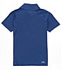 Color:Blue - Image 2 - Kinetic Big Boys 8-20 Short Sleeve Marled Performance Polo Shirt
