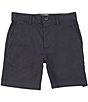 Color:Navy - Image 1 - Little Boys 2T-7 Flat-Front Stretch Twill Shorts