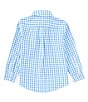 Color:Blue - Image 2 - Little Boys 2T-7 Long Sleeve Gingham Sport Shirt