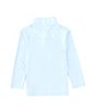 Color:Blue - Image 2 - Little Boys 2T-7 Long Sleeve Solid Synthetic 1/4 Zip Pullover