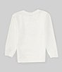 Color:White - Image 2 - Little Boys 2T-7 Long Sleeve St. Barth Terry Crew Neck Sweatshirt