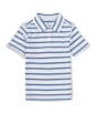 Color:White - Image 1 - Little Boys 2T-7 Short Sleeve Jersey Striped Polo Shirt