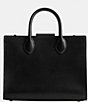 Color:Black - Image 2 - Ace 26 Leather Tote Bag