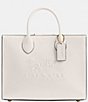 Color:Chalk - Image 1 - Ace 26 Leather Tote Bag