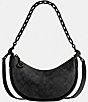 Color:Charcoal - Image 1 - Canvas Signature Logo Black Mira Shoulder Crossbody Bag