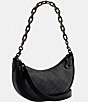 Color:Charcoal - Image 2 - Canvas Signature Logo Black Mira Shoulder Crossbody Bag