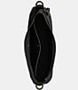Color:Charcoal - Image 3 - Canvas Signature Logo Black Mira Shoulder Crossbody Bag