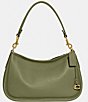 Color:Moss - Image 1 - Cary Pebble Leather Crossbody Shoulder Bag