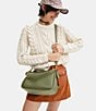 Color:Moss - Image 4 - Cary Pebble Leather Crossbody Shoulder Bag