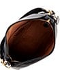 Color:Black - Image 3 - Cary Pebbled Leather Shoulder Bag