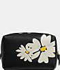 Color:Black Multi - Image 2 - Daisy Floral Cosmetic Pouch