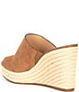 Color:Coconut - Image 3 - Gloria Suede Espadrille Wedge Sandals