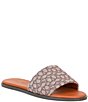 Color:Cocoa/Burnished Amber - Image 1 - Holly Signature Jacquard Slide Sandals