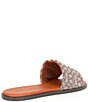 Color:Cocoa/Burnished Amber - Image 2 - Holly Signature Jacquard Slide Sandals