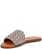 Color:Cocoa/Burnished Amber - Image 4 - Holly Signature Jacquard Slide Sandals