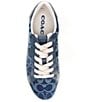 Color:Blue Denim - Image 5 - Lowline C Logo Print Denim Sneakers