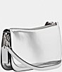 Color:Silver - Image 4 - Mirror Metallic Penn Shoulder Bag