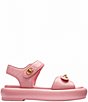Color:Bubblegum - Image 2 - Peyton Leather Platform Sandals