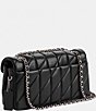Color:Black/Silver - Image 4 - Quilted Leather Tabby 26 Silver Hardware Shoulder Crossbody Bag