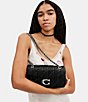 Color:Black/Silver - Image 5 - Quilted Leather Tabby 26 Silver Hardware Shoulder Crossbody Bag