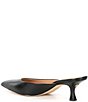 Color:Black - Image 3 - Runway Leather Point-Toe Mules