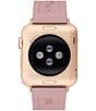 Color:Pink - Image 2 - Women's Signature Rose Gold Buckle Pink 38/40mm Bands for Apple Watch®