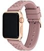 Color:Pink - Image 3 - Women's Signature Rose Gold Buckle Pink 38/40mm Bands for Apple Watch®