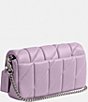 Color:Soft Purple - Image 4 - Tabby Quilted Wristlet Crossbody Silver Hardware Bag