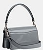 Color:Grey Blue - Image 4 - Tabby Signature Embossed Logo Patent Leather Silver Hardware Shoulder Bag 20