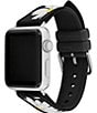 Color:Black - Image 2 - Women's 38/40/41mm Daisy Silicone Strap for Apple Watch
