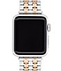 Color:Two Tone - Image 1 - Women's 38/40/41mm Silver Pink Gold Stainless Steel Bracelet Strap for Apple Watch