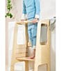Color:Natural Wood - Image 3 - Educational Tower Step Stool Ladder