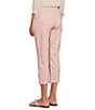 Color:Paradise Paisley-Tonal Pink - Image 4 - Chelsea Paisley Capri High Rise Button Hem Pants