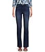 Color:Beverly - Image 1 - Petite Size Chelsea Straight Leg High Rise Stretch Jeans
