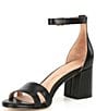 Color:Black - Image 4 - Adelaine Leather Ankle Strap Sandals