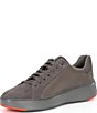 Color:Tornado/Citrus Red/Tornado - Image 4 - Men's GrandPrø Topspin Suede and Leather Lace-Up Sneakers