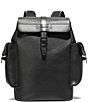 Color:Black - Image 1 - Triboro Leather Rucksack Bag