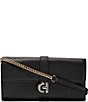 Color:Black - Image 1 - Wallet On A Chain Crossbody Bag