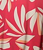Color:Juicy Areca - Image 3 - Chill River Printed Surplice V-Neck Short Sleeve Wrap Dress
