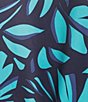 Color:Aquamarine Areca - Image 3 - Chill River Printed Surplice V-Neck Short Sleeve Wrap Dress