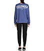 Color:Eve Varsity Arch - Image 4 - North Cascades Crew Neck Long Sleeve Omni-Shade UPF 30 Pullover Tee Shirt