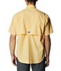 Color:Cocoa Butter - Image 2 - PFG Bahama II Relaxed Fit Solid Short Sleeve Woven Shirt