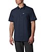 Color:Collegiate Navy - Image 1 - PFG Slack Tide Solid Camp Shirt