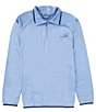 Color:Bluestone/Collegiate Navy - Image 1 - PFG Terminal Fleece Quarter-Zip Pullover