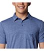 Color:Bluebell Heather - Image 4 - PFG Uncharted™ Polo Shirt