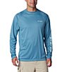 Color:Canyon Blue Heather - Image 1 - Terminal Tackle™ Heather Long Sleeve T-Shirt