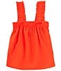 Color:Red - Image 1 - Big Girls 7-16 Ruffle Strap Tank Top