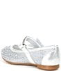 Color:Silver - Image 3 - Girls' Amelia Rhinestone Butterfly Flats (Toddler)